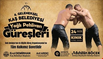 Kaş’ta geleneksel yağlı pehlivan güreşleri heyecanı