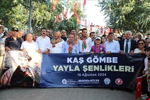 Kaş Gömbe’de Yayla Şenliği yapıldı